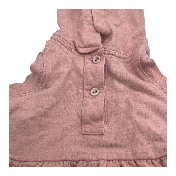 Ralph Lauren Baby Girl Pink Hooded Dress With Embroidered Detail Size 9M Cotton - Picture 9 of 10
